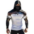 thumbnail image 2 of Yaoyar Hooded UPF 50 Long Sleeve Mens Sun Protection Shirts Fishing Hoodies for Men with Face Mask UV Rash Guard Shirts, 2 of 4