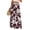 Wine, variant on WTOBBY Women's Summer Floral Print Wide Leg Palazzo Pants with High Waist Elastic Drawstring Side Pockets and Casual Design for Everyday Wear ,Black L
