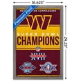 thumbnail image 3 of NFL Washington Commanders - Champions 23 Wall Poster, 14.725" x 22.375" Framed, 3 of 5