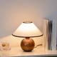 thumbnail image 5 of Wooden Lamp Bedside Lamps Lighting for College Dorm Bookcase Home, 5 of 9