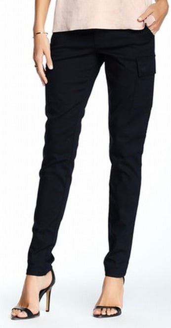 navy blue skinny cargo pants womens