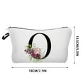 thumbnail image 3 of Giunmcul 50% Off Clear Flower Letter Makeup Bag Letter Cosmetic Bag Alphabet Initial Makeup Bag Birthday Gifts for Women Mom Friend Bride Bridesmaid Cosmetic Bag, 3 of 5