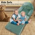 thumbnail image 3 of Portable Foldable Kids Sofa, Portable Lightweight Comfortable And Breathable With Zipper Space Saving Design Easy To Clean For Reading Relaxing Sleeping, 3 of 8