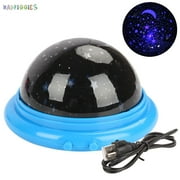BadPiggies Star Moon Projector Lamp LED Starry Night Light USB Rechargeable Color Changing for Kids Bedroom Xmas Gift, Blue
