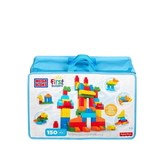 Bolsa de Construcción Mega Bloks de Lujo First Builders 150 Piezas