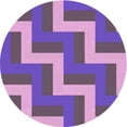 thumbnail image 1 of Ahgly Company Machine Washable Indoor Square Transitional Purple Amethyst Purple Area Rugs, 3' Square, 1 of 7