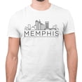 thumbnail image 2 of Skyline Memphis Tennessee Shirt Unisex Large White, 2 of 5