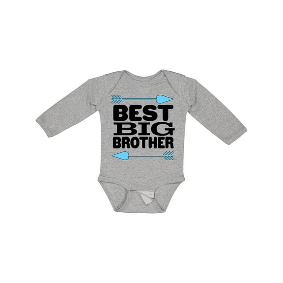 Inktastic Best Big Brother Boys Long Sleeve Baby Bodysuit
