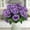Purple, variant on 2Pcs Artificial Bridal Bouquet - Realistic Watermelon Red Faux Flower Arrangement for Wedding Centerpiece, Long-lasting Simulation Floral Decor, Maintenance-Free Plastic Plants, 22x16cm