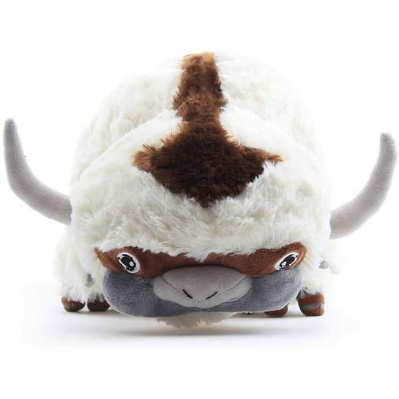 Avatar : le Dernier Maître de l'Air Appa Peluche Personnage 50cm / Peluches Mignonnes et Animaux en Peluche Doux, Cadeaux et Objets de Collection Anime Manga / Décoration de Chambre pour Enfants, Accessoires, Cadeaux d'Anniversaire Blancs Noël