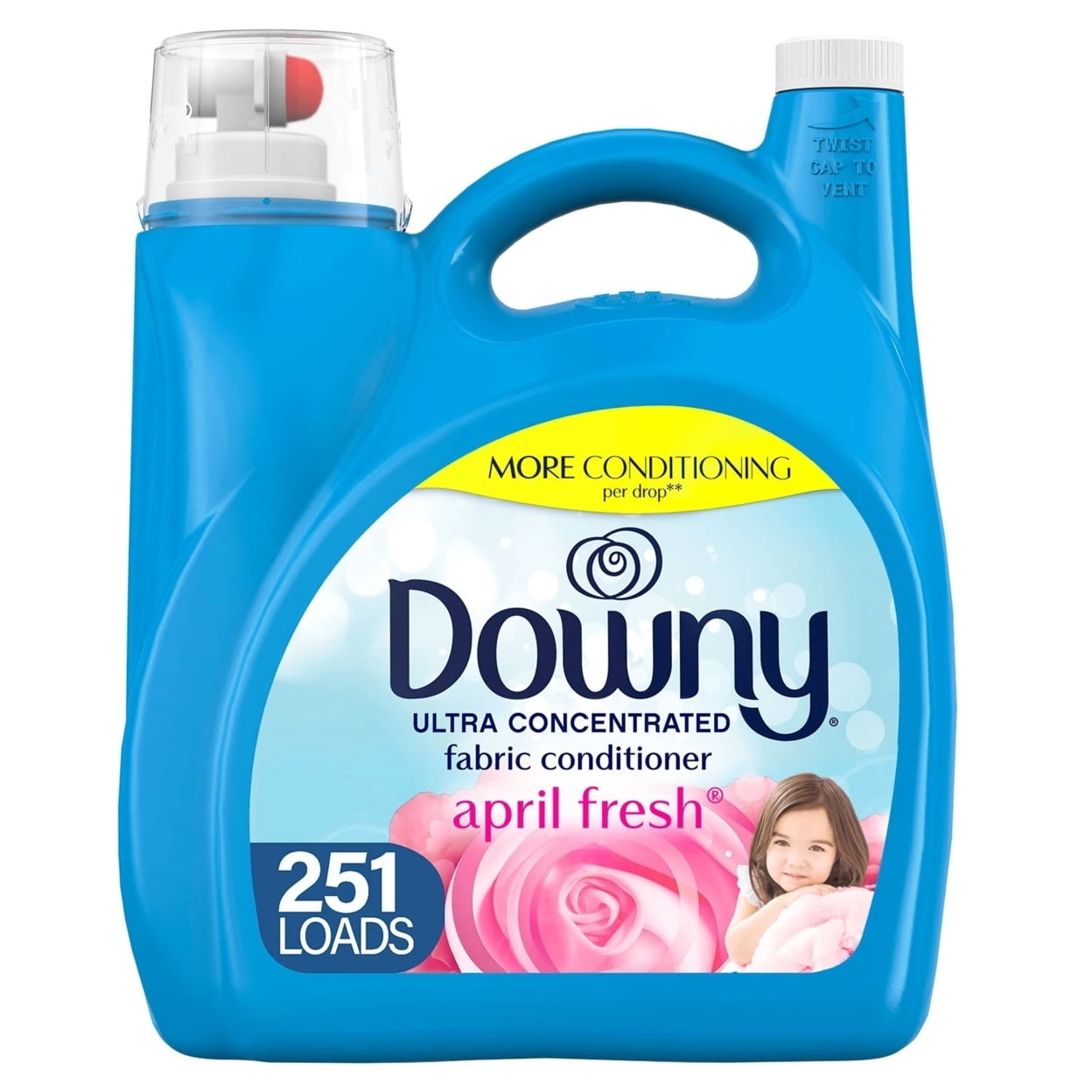 Downy Ultra Concentrated Liquid Fabric Softener, April Fresh (170 fl oz