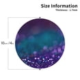 thumbnail image 2 of Leather Coasters with Heat-resistant for Drinks, Purple and Green Glitter -标题2 Round Shape, 2 of 5
