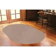 thumbnail image 2 of Saturn Collection Solid Color Indoor Outdoor Area Rug Beige - 5' x 8' Oval, 2 of 5