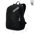 thumbnail image 3 of TOTTO Mochila Grande Porta Laptop 15 con Bolsillo para Botella | Escuela - Oficina - Viaje | 16 L SO negro G, 3 of 8