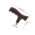 thumbnail image 2 of WRITWAA 2Ud Mango Reemplazo Para Muletas Y Bastones Color Café Antideslizante Y Duradero, 2 of 8