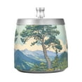 thumbnail image 7 of Yayeee Ashtray with Lid for Cigarette Smokeless Stainless Steel Home Ash Holder, Beige Mountain, 7 of 7