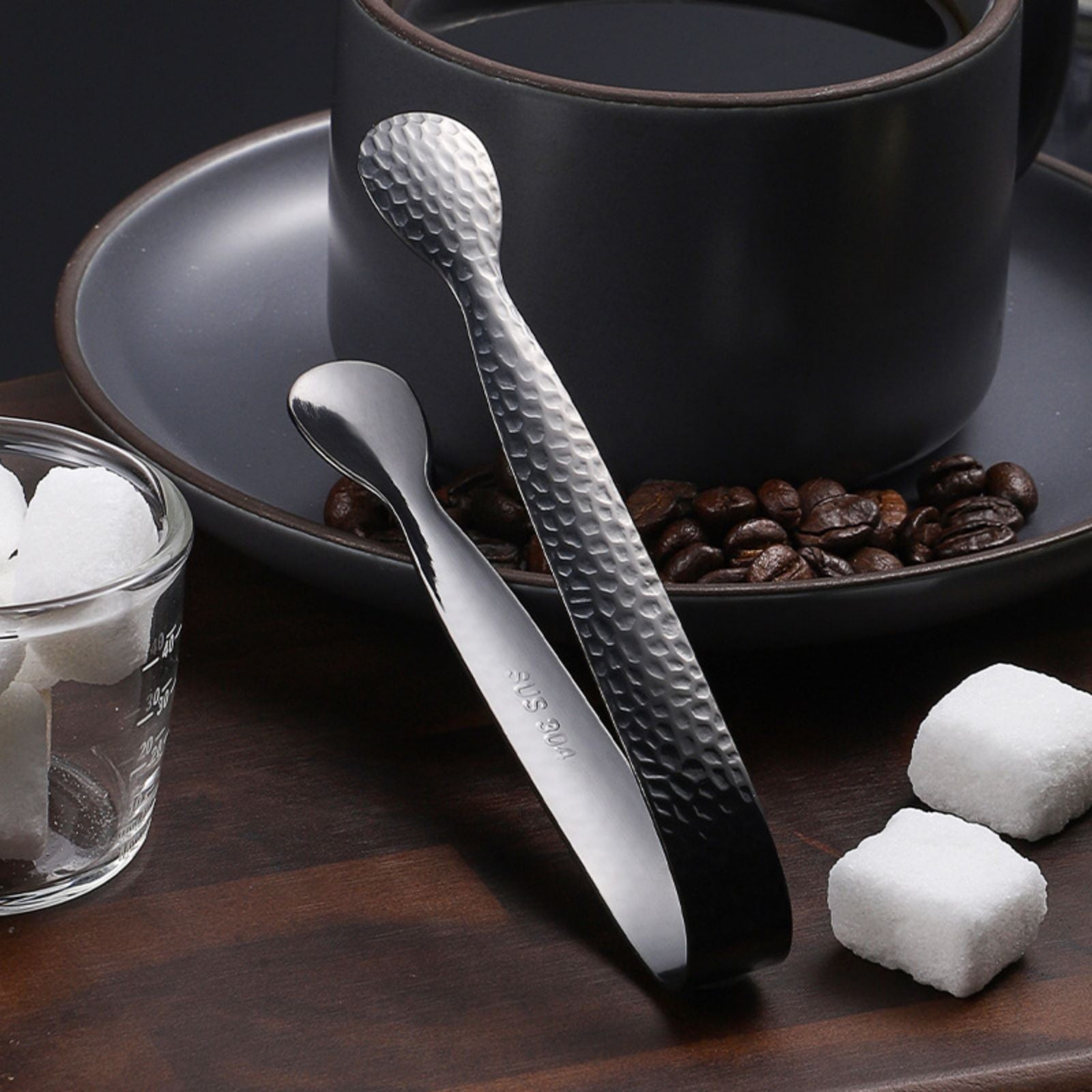 Pinces De Service En Acier Inoxydable 304 - 22,5 Cm - Antidérapantes Et Résistantes à La Chaleur - Pour Cuisine, Barbecue, Buffet