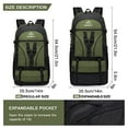 thumbnail image 3 of Sac à Dos de Randonnée, 40L+10L Sac à Dos de Voyage Léger et Extensible Approuvé pour les Vols, Sac de Jour de Randonnée Camping pour Hommes Femmes, 3 of 3