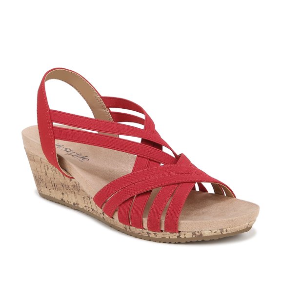 LifeStride Womens Mallory Strappy Slingback Sandal - Medium & Wide Width