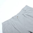 thumbnail image 7 of Men's Casual Wide Leg Pants Elastic Waist Comfortable Solid Color Loose Fit Breathable Stretchable Pocket Design Versatile Outdoor Mens Beach Pants Trousers Vacation Cargo Pants, 7 of 7