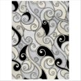 thumbnail image 2 of Handcraft Rugs-Swirls Rugs/Luxury Livingroom Modern Soft/Smooth-Silver/Gray/Black and White, 2 of 9