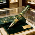 thumbnail image 2 of Sokhug Irish Heritage Ballpoint Pen, Stainless Steel with Celtic Pattern, Lucky Charm Writing Instrument for Office, 2 of 6
