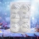 thumbnail image 5 of Decoración navideña, adornos navideños, regalos navideños, juego de 6 colgantes para árbol de Navidad con purpurina, diseño de calabaza de 6 cm, pintados a mano, bola decorativa dibujada a mano., 5 of 5