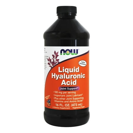 NOW Foods - liquide acide hyaluronique Suractivé Berry Flavor 100 mg. - 16 oz.