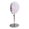 thumbnail image 1 of HILABEE Tête de Mannequin Modèle Présentoir à Chapeaux pour Lunettes Centre Commercial base argent, 1 of 9