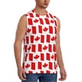 thumbnail image 3 of Salouo Canada Pattern Men's Sleeveless T Shirts,Men's Regular-Fit Tank Top Sports Shirt for Men Sleeveless Tank Shirt -X-Large, 3 of 6