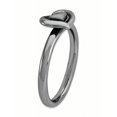 thumbnail image 4 of Sterling Silver Black-Plated Heart Ring, 4 of 9