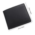 thumbnail image 2 of BRIGHTFUFU Billetera Bifold De Cuero Negro Para Con Seis Ranuras Y Clip Metálico Para Dinero, 2 of 6