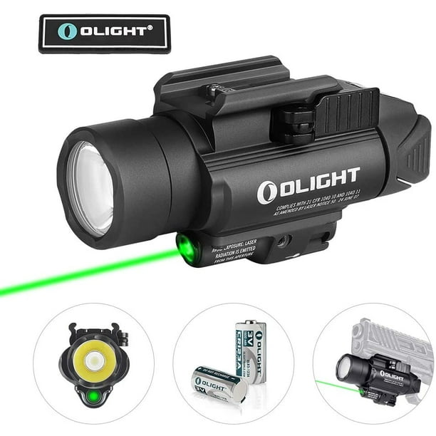 Baldr Pro 1350 Lumens Tactical Weaponlight With Green Light And White Led 260 Meters Beam Distance Compatible With 1913 Or Gl Rail Powered By 2 X Cr123a Batteries Walmart Com Walmart Com