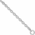 thumbnail image 2 of Sterling Silver Rhodium Plated Polished Striped Link Bracelet (7.5 X 8) Made In Italy -Jewelry By Sweet Pea, 2 of 7