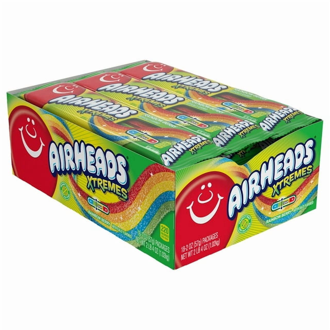 Airheads Xtremes Sour Candy Belts, 2 oz Pack of 1 with Serving Bowl by OMA