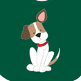 thumbnail image 4 of Inktastic Dog with ear up Boys or Girls Baby Bib, 4 of 4