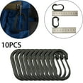 thumbnail image 1 of Agiferg Outdoor plastic Carabiner D-Ring Key Chain Clip Hook Outdoor Buckle 10PCS, 1 of 5