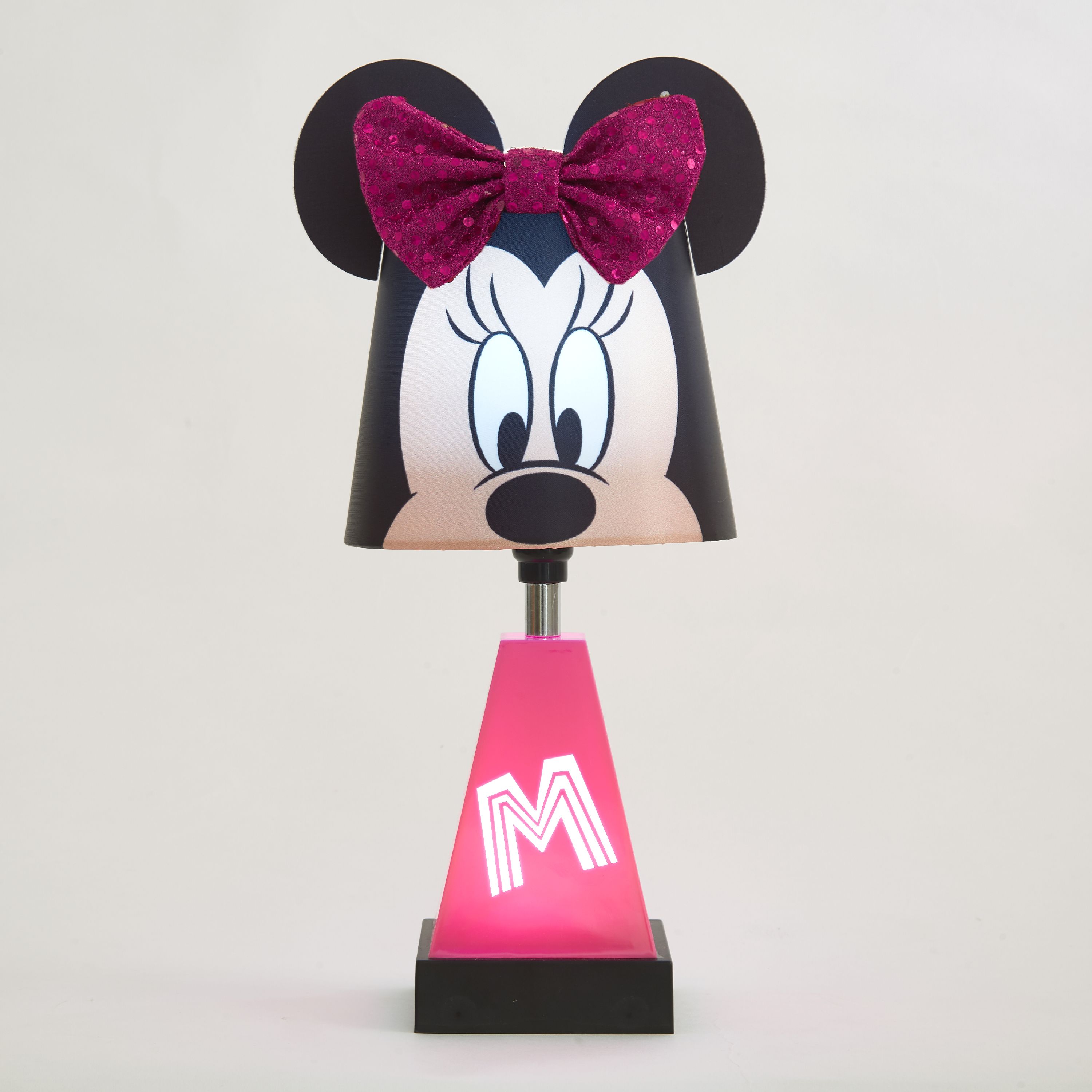 Disney Minnie Mouse 2-in-1 Kids Room Lamp with Night Light, Plastic, for Kids' room - image 2 of 5