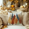 thumbnail image 4 of Fall Pillow Cover 18X18 Inch Watercolor Tree Decoration Holiday Farmhouse Autumn Pillow Case for Sofa Couch Decor AA728-18, 4 of 5