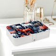 thumbnail image 6 of American Flag Portable PU Leather Earring Holder with Removable Compartment - Includes Bracelet Holder, Necklace Organizer, Jewelry Organizer, 6 of 6