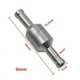 thumbnail image 1 of 6mm Aluminum Alloy Car Check Way Valve Non-return Gasoline Diesel, 1 of 5