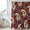 Red, variant on Red Boho Botanical Shower Curtain, Waterproof Shower Curtains for Bathroom, Southwestern Retro Leaves Ethnic Tribal Washable Fabric Bathtub Curtain Set Bath Decor with 12 Hooks 48"x72"