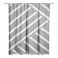 thumbnail image 2 of Creative Products Gray Herringbone 71 x 74 Shower Curtain, 2 of 2