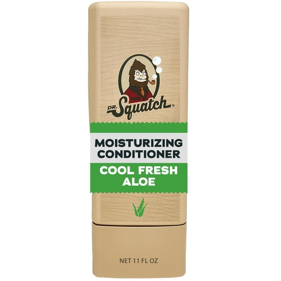 Dr. Squatch Mens Hair Moisturizing Conditioner, Natural Sulfate Free Hydrating Conditioner for Men, Cool Fresh Aloe, 11 fl Oz