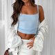 thumbnail image 1 of Chaleco Túnica Básico Chaleco tipo túnica básico para mujer, top sin espalda con tirantes finos, atuendo diario (azul M) Ygjytge para Mujer Azul T S, 1 of 6
