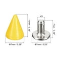 thumbnail image 2 of Unique Bargains 50 Sets Cone Spikes Studs 7x10mm Studs and Spike Screw Back Rivet Yellow, 2 of 4
