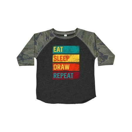 

Inktastic Sketch Artist Eat Sleep Draw Repeat Gift Toddler Boy or Toddler Girl T-Shirt