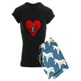 thumbnail image 1 of CafePress - Raccoon Heart Pajamas - Women's Dark Pajamas, 1 of 1