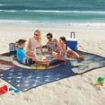thumbnail image 5 of Extra Large Picnic Beach Blanket Waterproof Sand Proof Portable Outdoor Mat American Flag and Eagle 60x80, 5 of 9