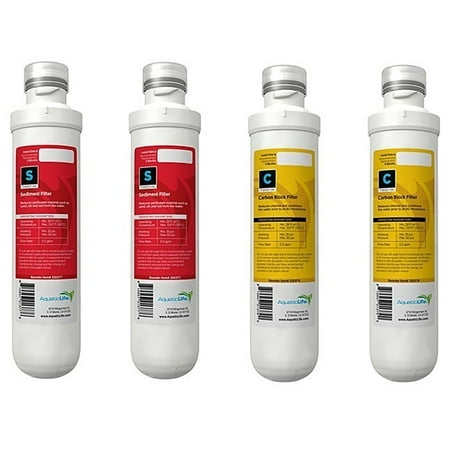 

Aquatic Life Twist-In Annual Replacement Pack Cartridges 2 Sediment + 2 Carbon